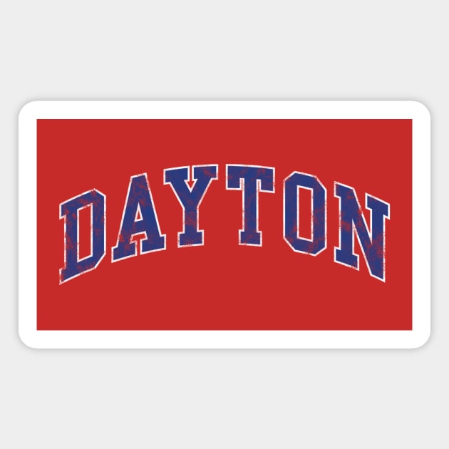 Dayton Athletic Text Magnet by fatdesigner